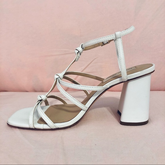 ANTONIO MELANI 3” white heeled sandals - Picture 2 of 6